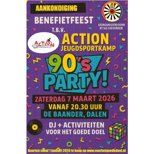Benefietfeest 90's Party - EARLY BIRD TICKET